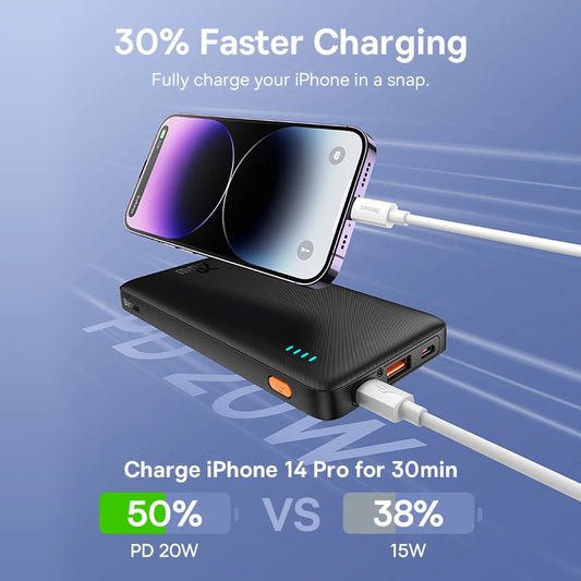 20W Power Bank 10000mAh 20000mAh Fast Charge Powerbank